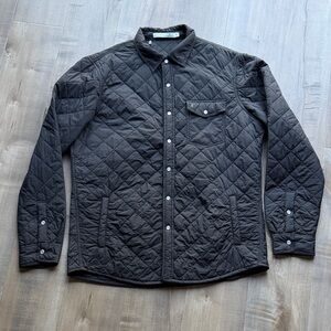 Criquet Men's Black Quilted Men's Jacket - Medium